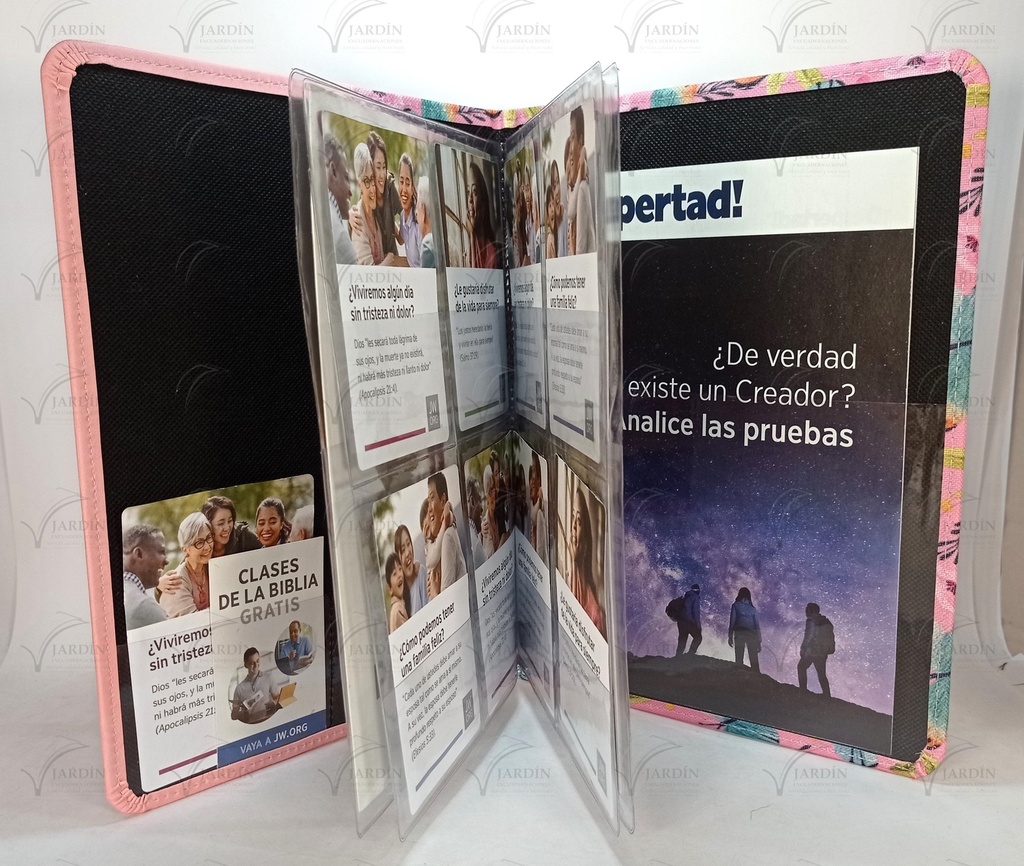 CARPETA COSIDA GRABADO NO HAY VIDA MEJOR P/REVISTAS Y TRATADOS 8X11cm COMBINADA