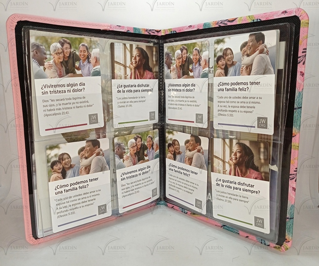 CARPETA COSIDA GRABADO NO HAY VIDA MEJOR P/REVISTAS Y TRATADOS 8X11cm COMBINADA