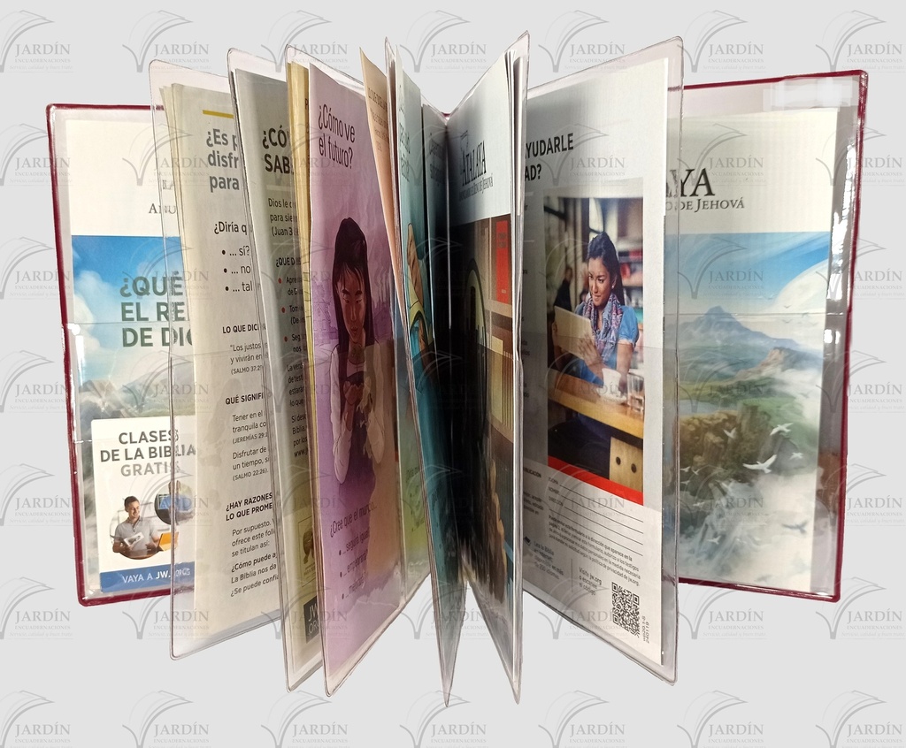 REVISTERO TIPO CARPETA TRANSPARENTE