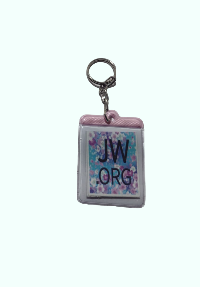 LLAVERO JW FLORES ECONOMICO ROSA