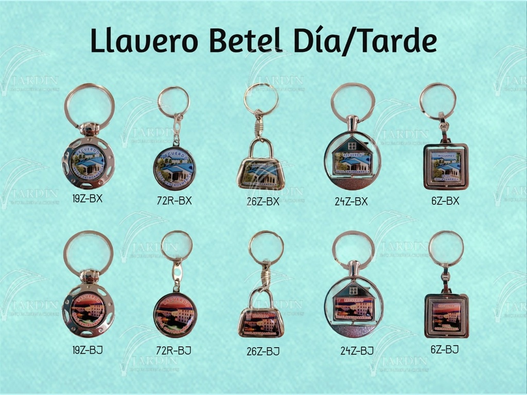 LLAVERO "BETEL TARDE" REDONDO NIQUEL CAFÉ