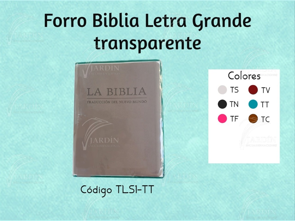 FORRO BIBLIA GRANDE TRANSPARENTE MORADO