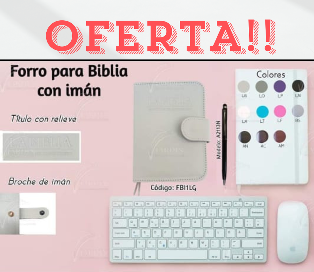 FORRO BIBLIA MEDIANA C/IMAN RELIEVE SINTETICO CAFÉ