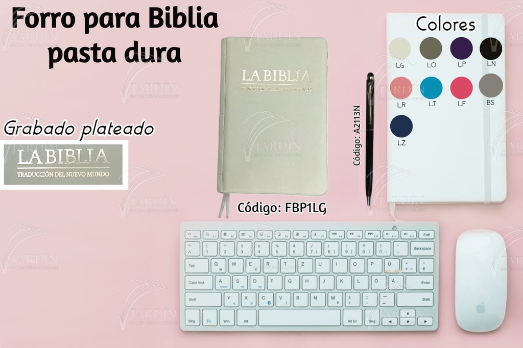 FORRO BIBLIA MEDIANA PASTA DURA GRABADO CALIFORNIA MORADO