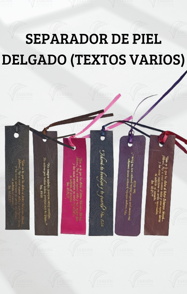 SEPARADOR DE PIEL DELGADO (TEXTOS VARIOS) CAFÉ