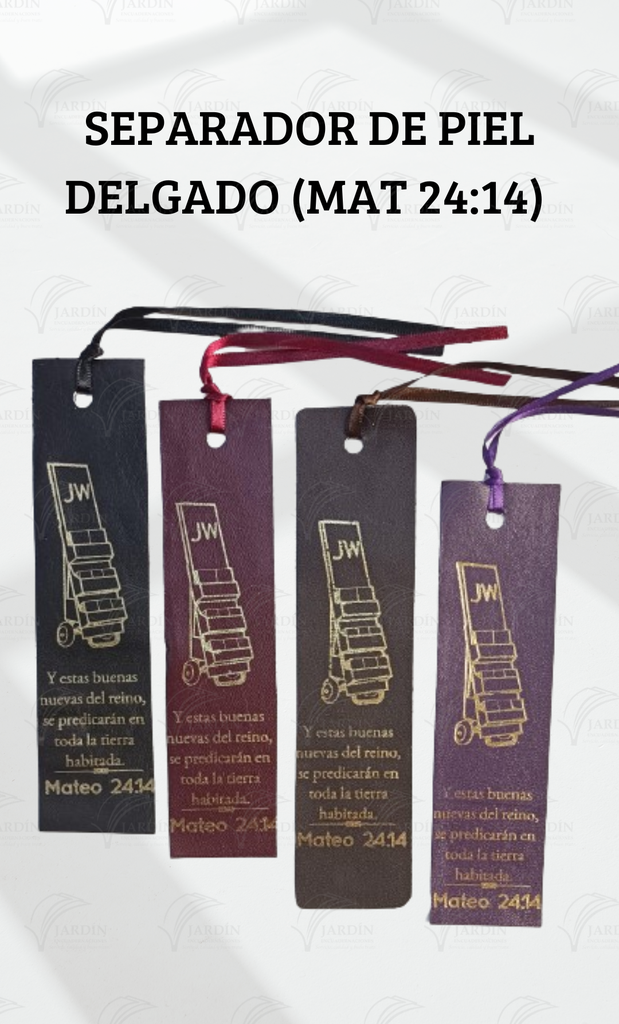 SEPARADOR DE PIEL DELGADO (MAT 24:14) NEGRO