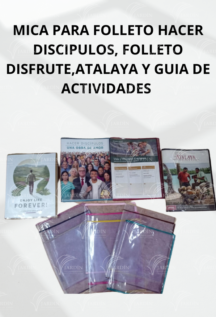 MICA VARIOS (FOLLETO HACER DISCIPULOS, FOLLETO DISFRUTE, ATALAYA, GUIA DE ACTIVIDADES)  CAFÉ