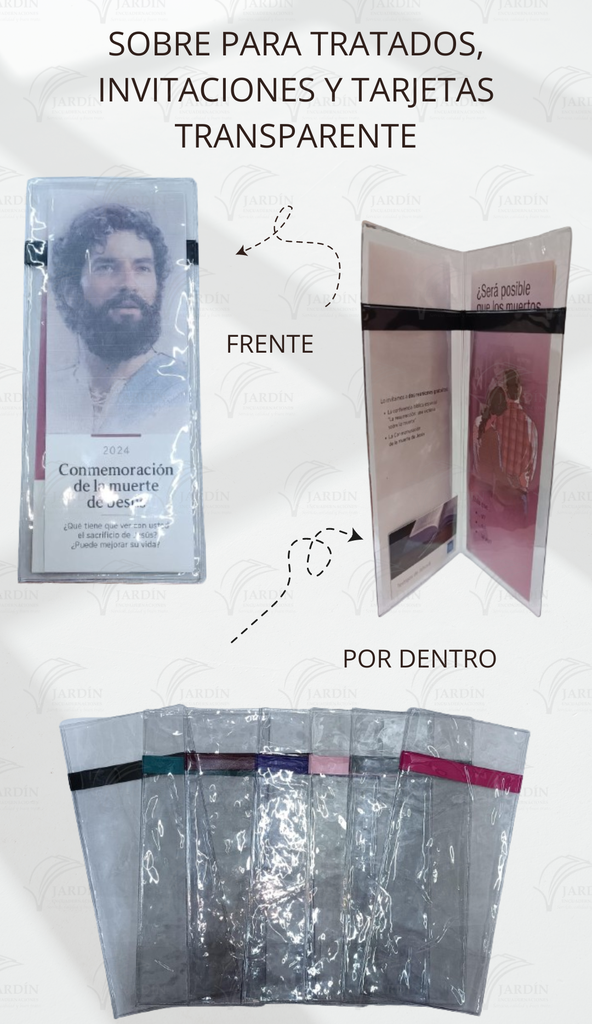 SOBRE PARA TRATADOS, INVITACIONES Y TARJETAS TRANSPARENTE GRIS