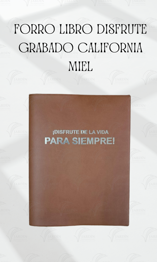 FORRO LIBRO DISFRUTE GRABADO CALIFORNIA MIEL