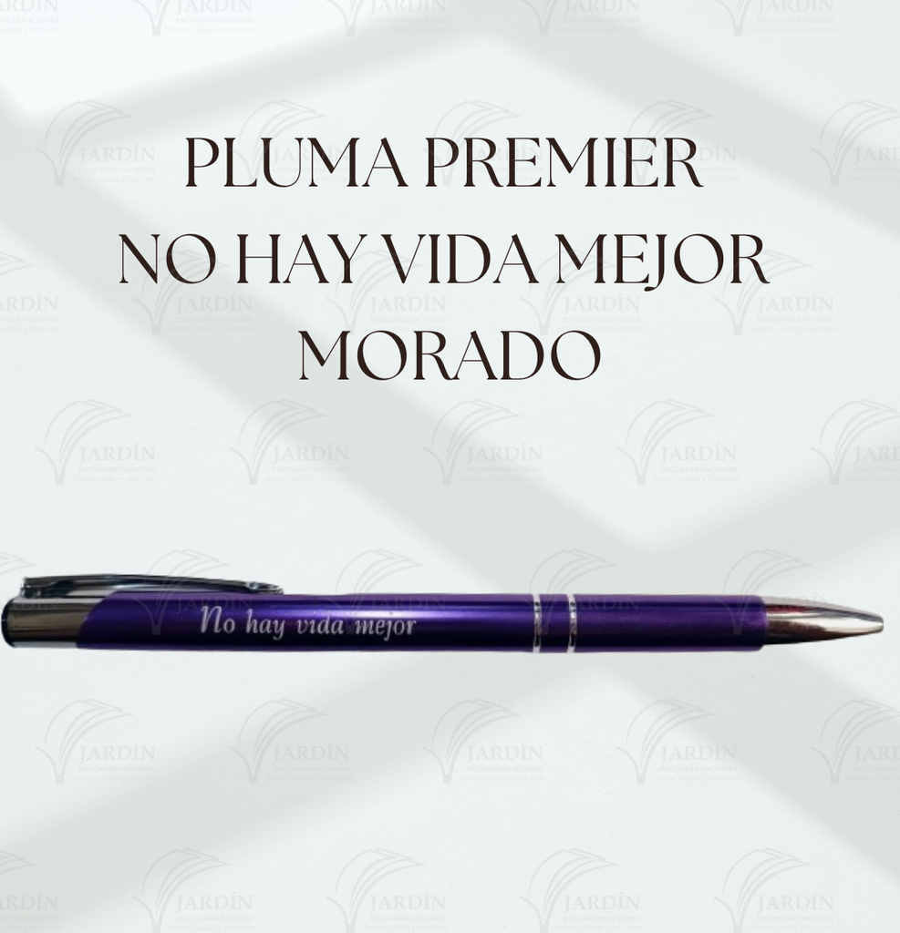 PLUMA PREMIER NO HAY VIDA MEJOR MORADO