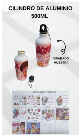 CILINDRO DE ALUMINIO 500 ML MOD. 04 (HERMANO ECL. 12:1)