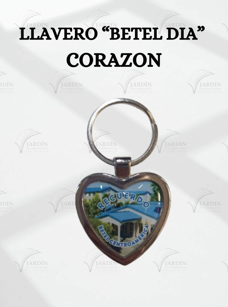 LLAVERO "BETEL DIA" CORAZON NIQUEL