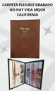 CARPETA FLEXIBLE GRABADO NO HAY VIDA MEJOR CALIFORNIA