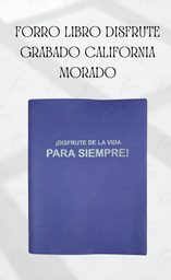 [FLDG-LP] FORRO LIBRO DISFRUTE GRABADO CALIFORNIA MORADO