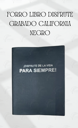 [FLDG-LN] FORRO LIBRO DISFRUTE GRABADO CALIFORNIA NEGRO