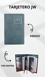 [MA2-LO] TARJETERO JW GRABADO CALIFORNIA GRIS OSCURO