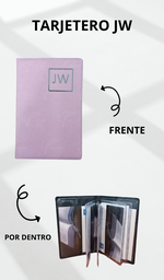 [MA2-LR] TARJETERO JW GRABADO CALIFORNIA ROSA