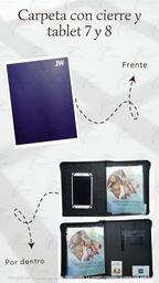 [CS7-LP] CARPETA C/CIERRE Y TABLET 7"-8" (23X30CM) CALIFORNIA MORADO