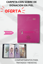 CARPETA CON SOBRE DE DONACION EN PIEL