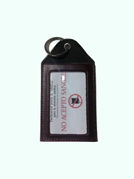 [GAF14-SVN] PORTA CREDENCIAL C/ARGOLLA - SINTÉTICO VINO