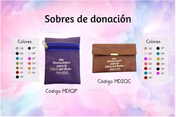 [MD1-LE] SOBRE DE DONACION C/CIERRE CALIFORNIA VERDE MANZANA