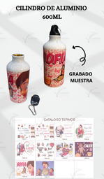 [CIL1-08] CILINDRO DE ALUMINIO 600 ML MOD. 08 (CALEB ASTRONAUTA)