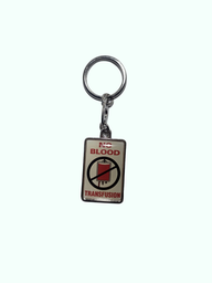 LLAVERO "NO ADMINISTRAR SANGRE" Inglés