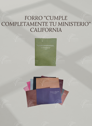 [CCM-LV] FORRO CUMPLE COMPLETAMENTE TU MINISTERIO GRABADO CALIFORNIA VINO
