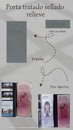 [PL4-LG] PORTA TRATADOS SELLADO RELIEVE CALIFORNIA GRIS CLARO