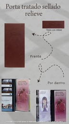 [PL4-LC] PORTA TRATADOS SELLADO RELIEVE CALIFORNIA CAFE