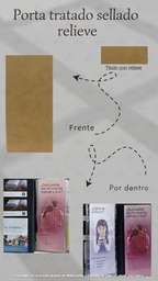 [PL4-LH] PORTA TRATADOS SELLADO RELIEVE CALIFORNIA CREMA