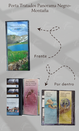 [PPT-1LN] PORTA TRATADOS PANORAMA MONTAÑA (NUMEROS 6:24) C/SOLAPA PARA TARJETA E INVITACION CALIFORNIA NEGRO