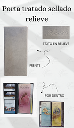 [PL4-LO] PORTA TRATADOS SELLADO RELIEVE CALIFORNIA GRIS OSCURO