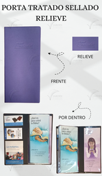 [PL4-LP] PORTA TRATADOS SELLADO RELIEVE CALIFORNIA MORADO