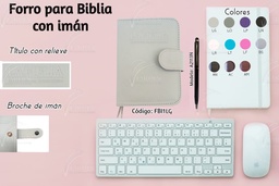 [FBII1A-AV] FORRO BIBLIA MEDIANA C/IMAN INGLES RELIEVE SINTETICO VINO
