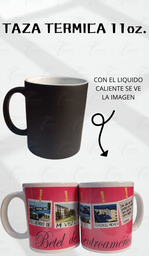 [TZ-18N] TAZA TERMICA NEGRA 11 ONZ. MOD.(18) BETEL DE CENTRO AMERICA ROSA 5 IMÁGENES