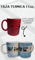 [TZ-19R] TAZA TERMICA ROJA 11 ONZ. MOD.(19) BETEL DE CENTRO AMERICA AZUL 5 IMÁGENES