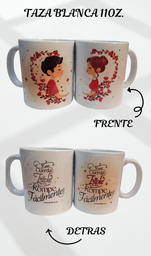 [TZ-003M] TAZA BLANCA 11 ONZ. MOD.(003M) CUERDA TRIPLE ECL. 4:12 MUJER-NUEVO MODELO