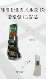 MINI EXHIBIDOR C/IMÁN (MINI 3 X 8 CM)