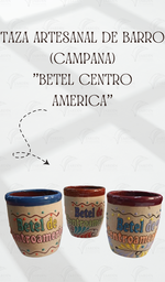 [TZ-AR-03-11] TAZA ARTESANAL DE BARRO (CAMPANA) "BETEL CENTRO AMERICA" MIEL