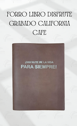 [FLDG-LC] FORRO LIBRO DISFRUTE GRABADO CALIFORNIA CAFE