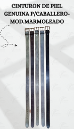 [CINT-2] CINTURON DE PIEL GENUINA P/CABALLERO-MOD.MARMOLEADO