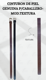 [CINT-7] CINTURON DE PIEL GENUINA P/CABALLERO-MOD.TEXTURA
