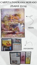 [CP1-LP] CARPETA PANORAMA (ISAIAS 33:24) C/MICA P/TARJETA CALIFORNIA MORADO