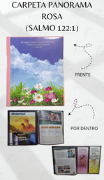 [CP1-2LR] CARPETA PANORAMA (SALMO 122:1) C/MICA P/TARJETA CALIFORNIA ROSA
