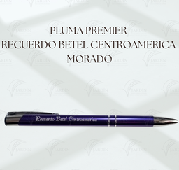 [PL-PREMIER-P3] PLUMA PREMIER RECUERDO BETEL CENTROAMERICA MORADO
