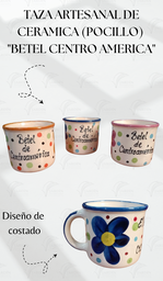 [TZ-AR-04-18] TAZA ARTESANAL DE CERAMICA (POCILLO) "BETEL CENTRO AMERICA" VINO