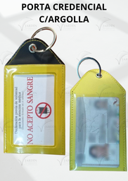 [GAF14-CAL] PORTA CREDENCIAL C/ARGOLLA - CALIFORNIA AMARILLO