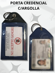 [GAF14-CAM] PORTA CREDENCIAL C/ARGOLLA - CALIFORNIA AZUL MARINO