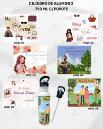 CILINDRO DE ALUMINIO 750ML C/POPOTE